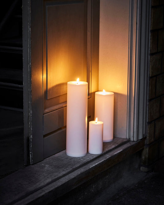 Pillar Candle, LED,H35cm