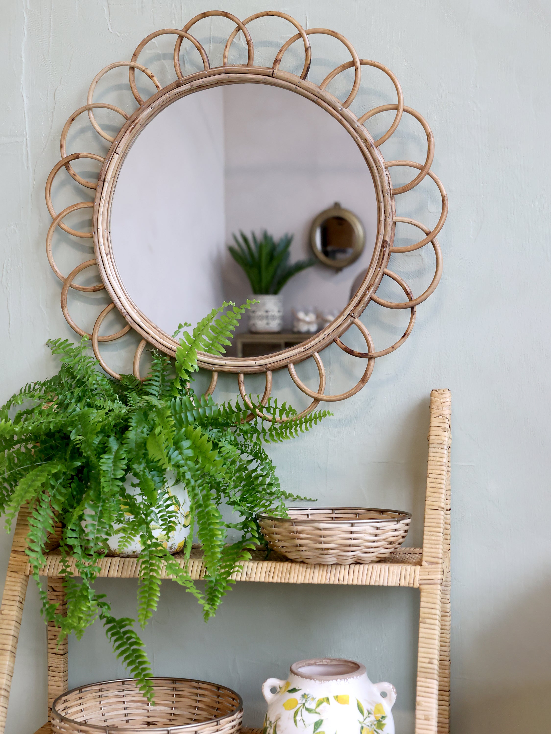 Rattan Mirror – Generosa Home & Living