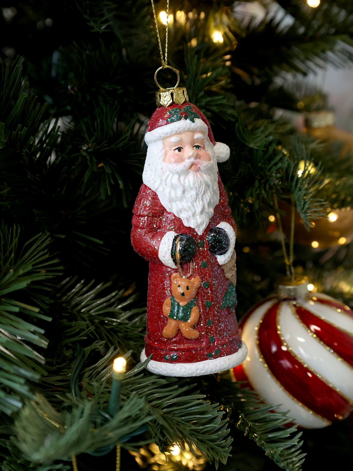 Vintage Santa Tree Ornament