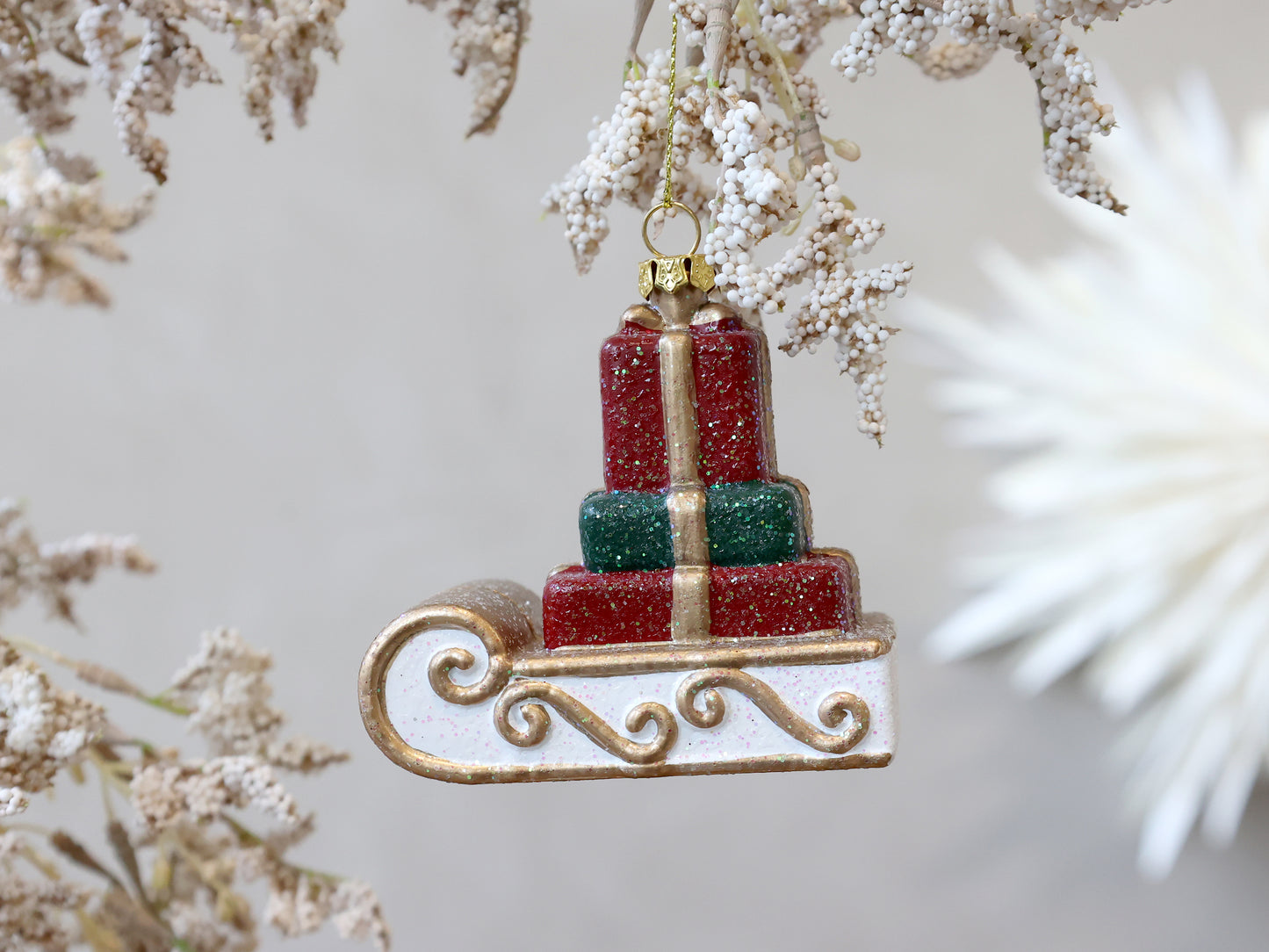 Vintage Sledge Tree Ornament