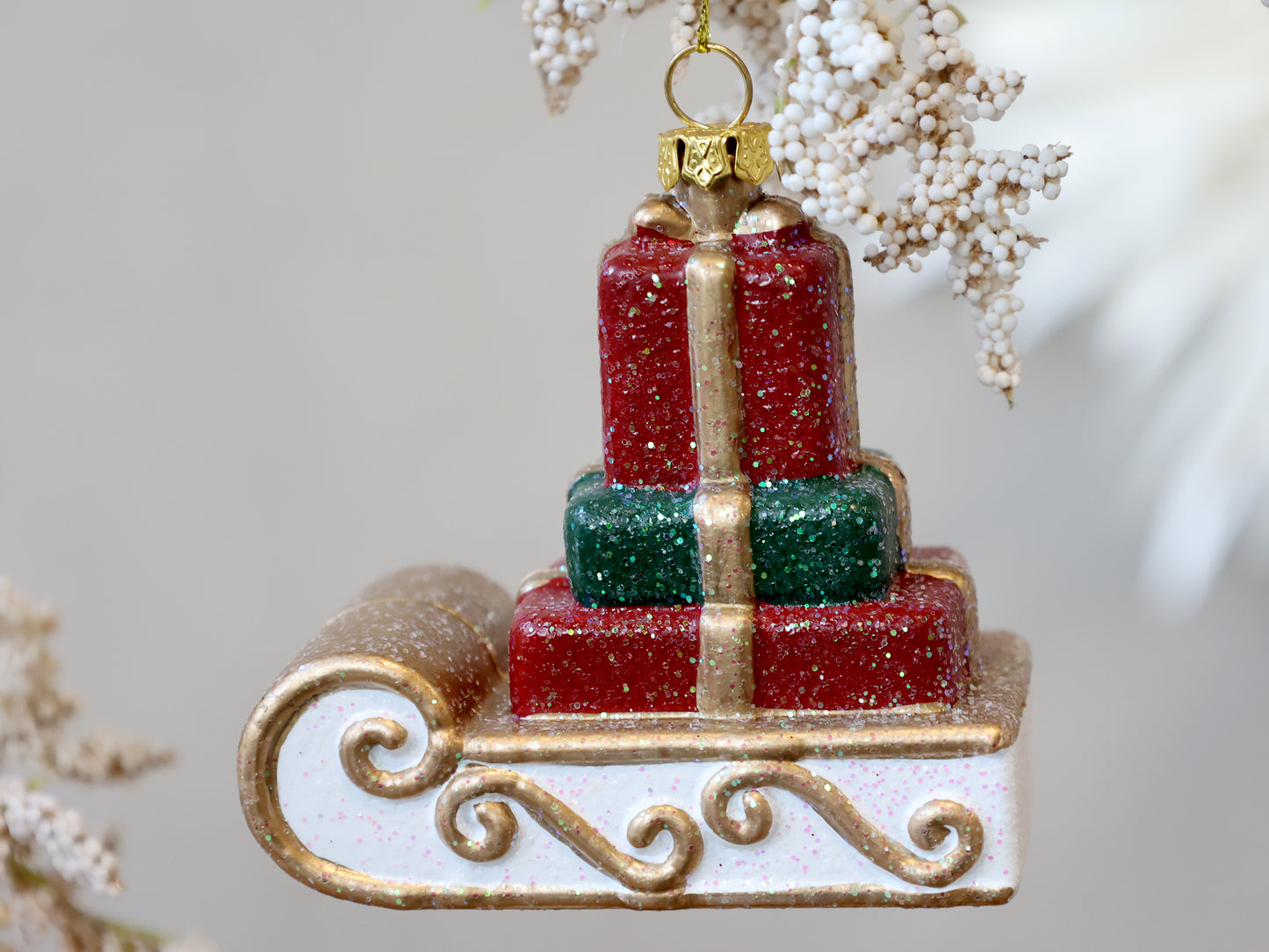 Vintage Sledge Tree Ornament