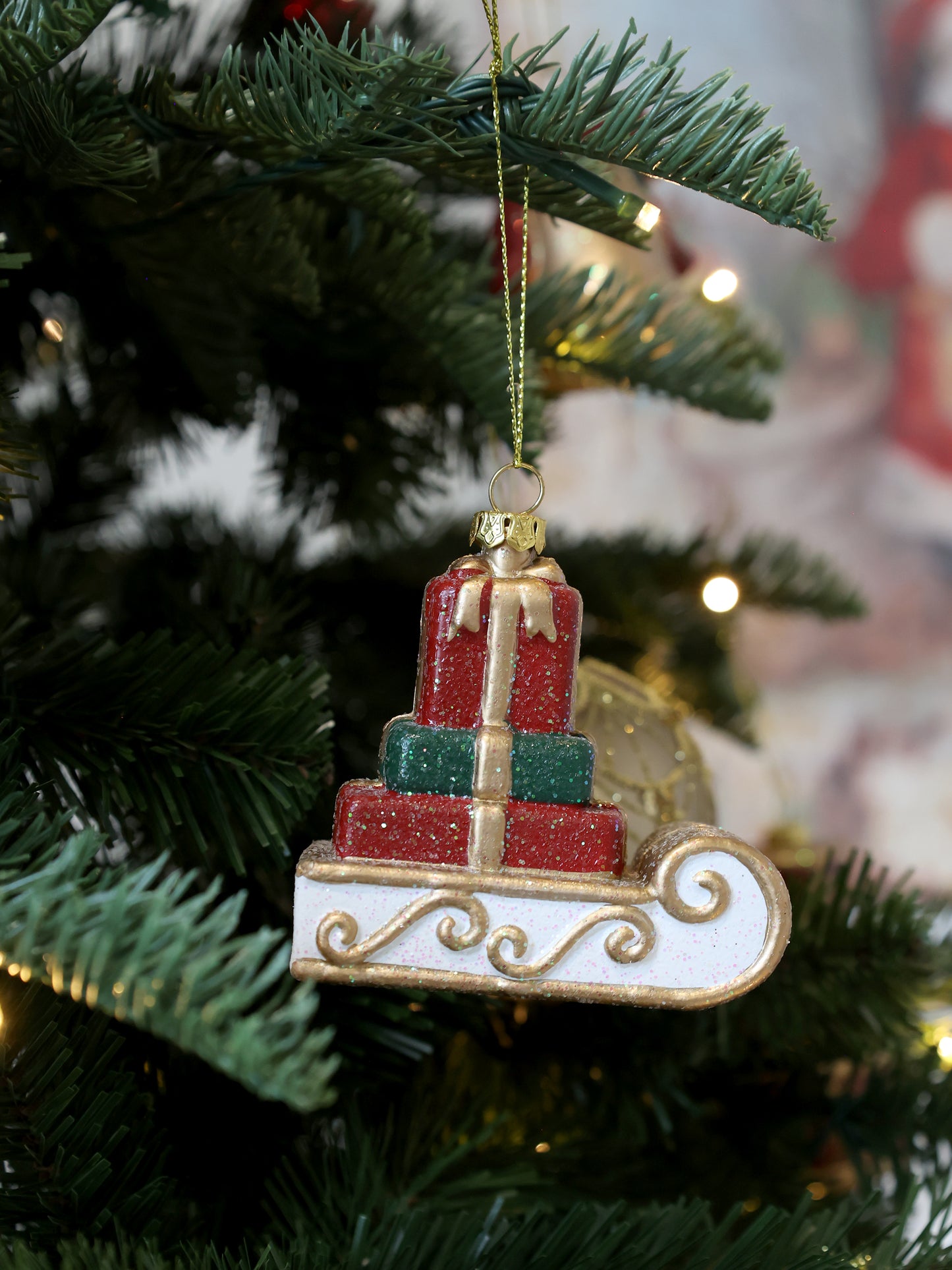 Vintage Sledge Tree Ornament