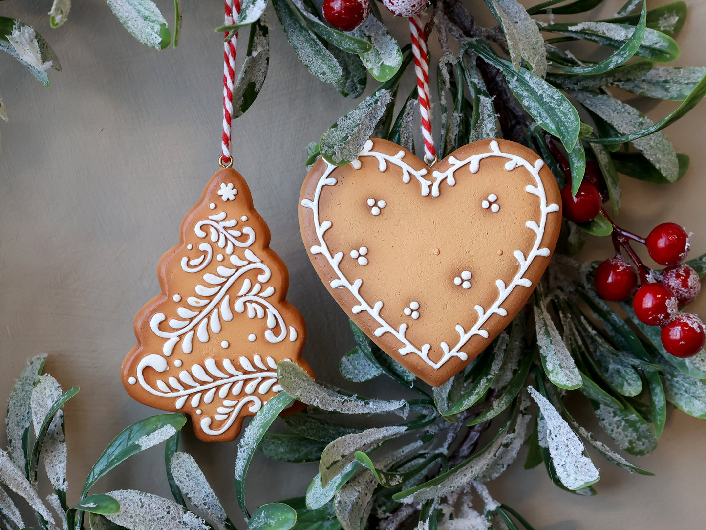 Christmas Cookie Ornaments Set of 2