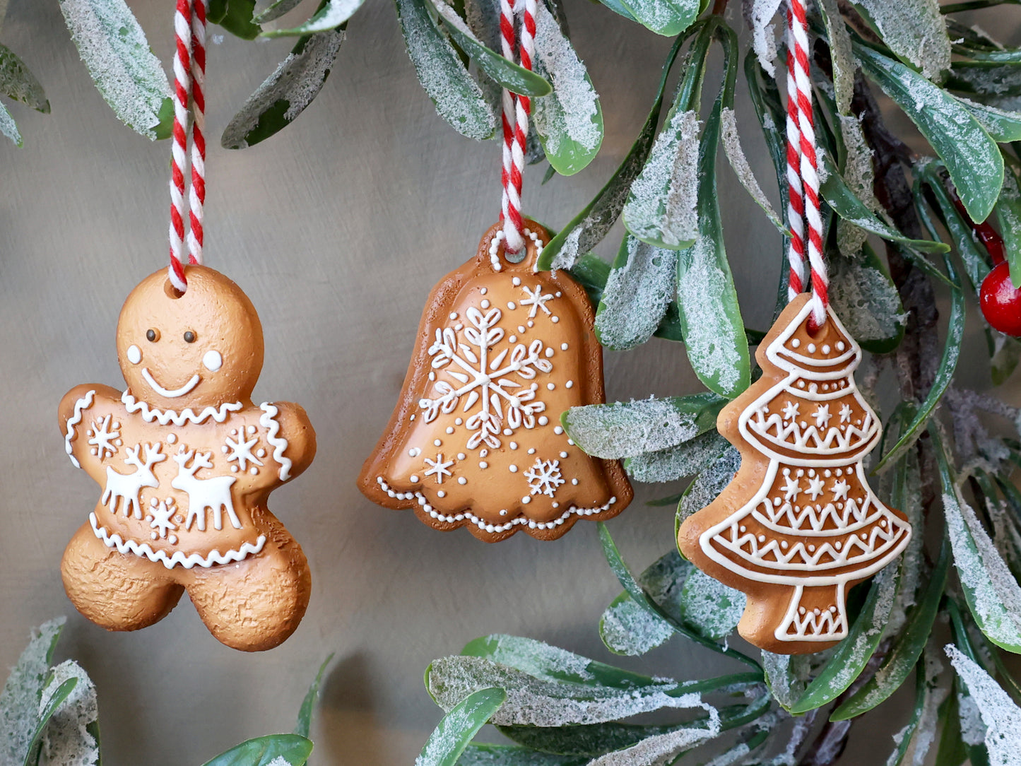 Christmas Cookie Ornaments Set of 3