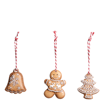 Christmas Cookie Ornaments Set of 3