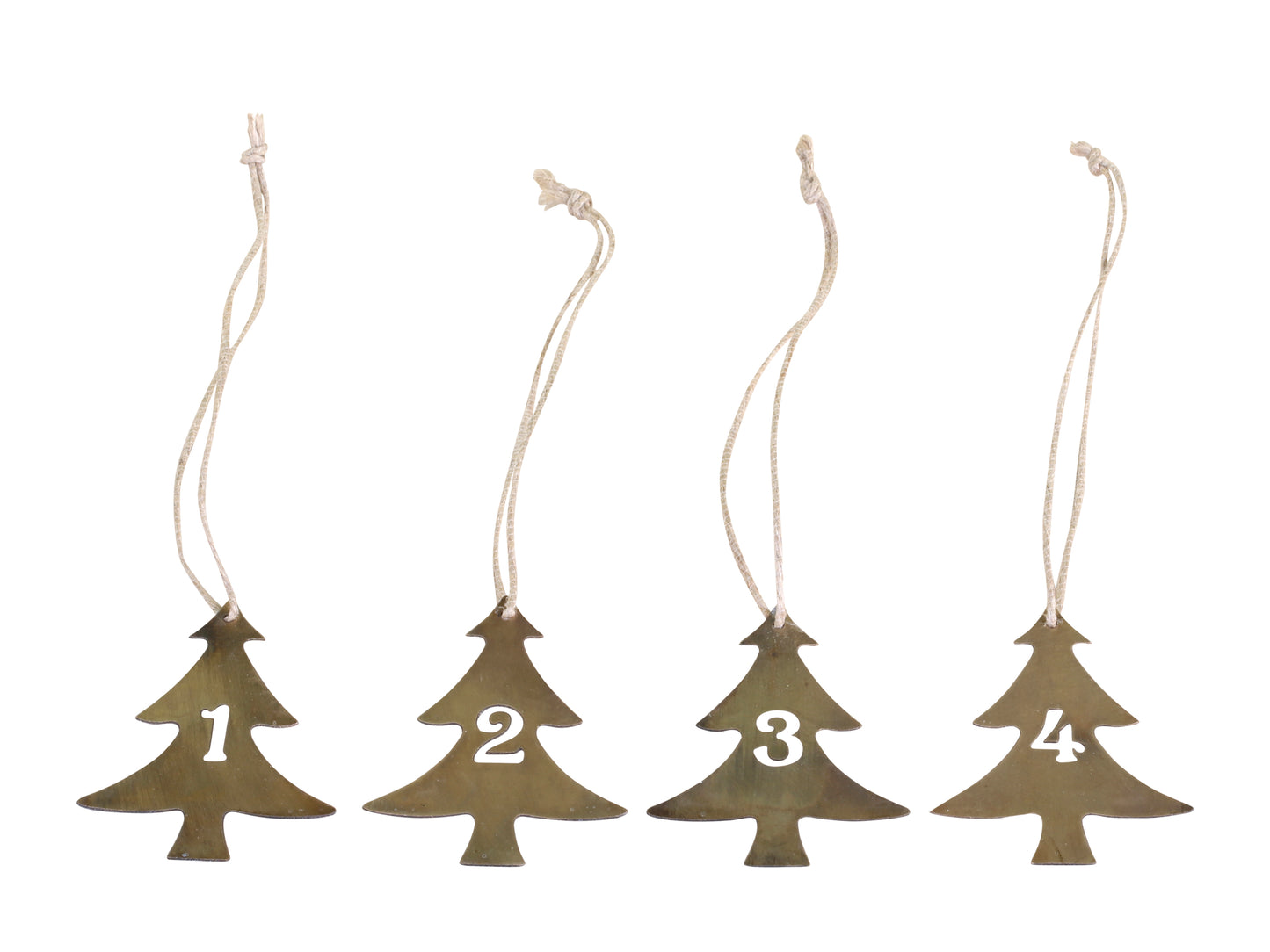 Tree Advent Numbers (1-4)