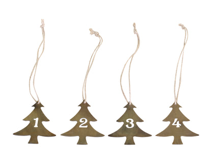 Tree Advent Numbers (1-4)