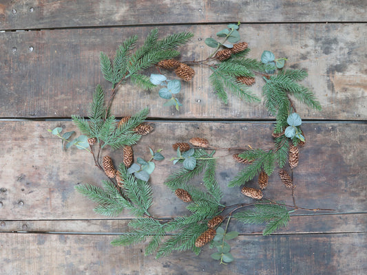 Fleur Garland with pine cones and leaves freeshipping - Generosa